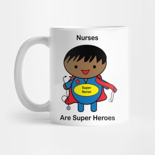 Nurse Male Black Super Hero Mug